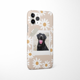 Patterned Personalised Polaroid Dog Phone Case - Upload Your Photo