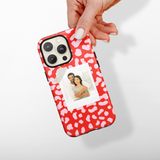 Patterned Personalised Polaroid Partner Phone Case - Upload Your Photo