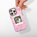 Patterned Personalised Polaroid Partner Phone Case - Upload Your Photo