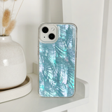 Real Natural Shell Phone Case - Blue