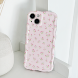 Wavy Phone Case - Ditsy Floral Pink