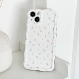 Wavy Phone Case - Ditsy Floral White